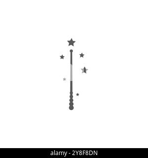 Wand magic stick Logo Template vector symbol Stock Vector