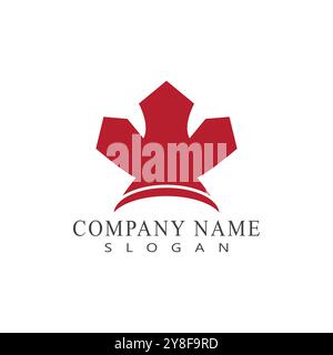 Maple leaf vector illustration design template Stock Vector