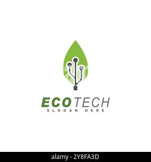 Technology logo template vector illustration Stock Vector