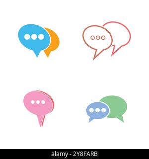 Speech bubble Logo template vector illustration Stock Vector