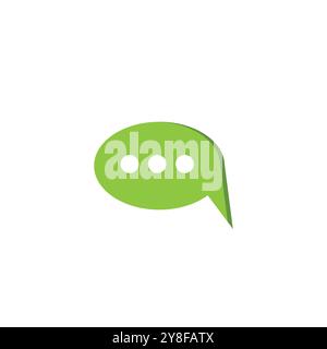 Buble chat icon Vector Illustration design Logo template Stock Vector