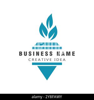 Torch  Logo Template vector symbol illustration design Stock Vector