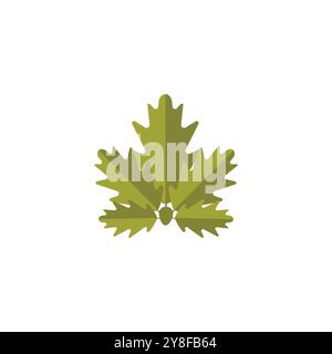Leaf and Shutter Lens Aperture for Nature Photographer logo design inspiration Stock Vector