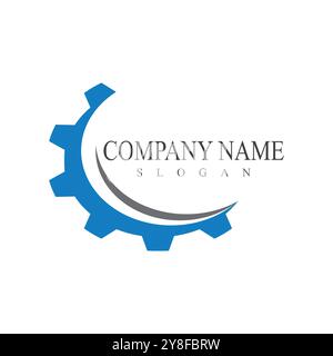 Gear Logo Template vector icon illustration design Stock Vector