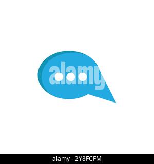 Buble chat icon Vector Illustration design Logo template Stock Vector