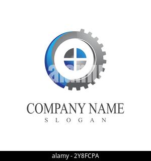 Gear Logo Template vector icon illustration design Stock Vector