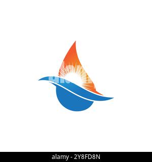 Water drop Logo Template vector illustration design Stock Vector