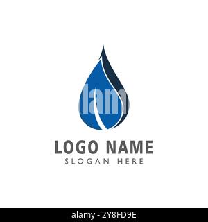 Water drop Logo Template vector illustration design Stock Vector