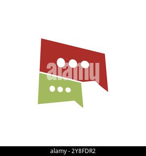 Buble chat icon Vector Illustration design Logo template Stock Vector