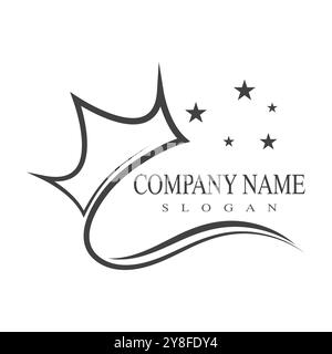 Crown Logo Template vector icon illustration design Stock Vector