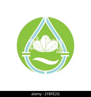 Moringa Leaf Logo Template Vector Symbol Nature Stock Vector