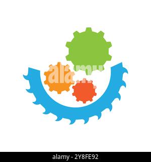 Gear Logo Template vector icon illustration design Stock Vector