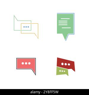 Speech bubble Logo template vector illustration Stock Vector