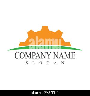Gear Logo Template vector icon illustration design Stock Vector