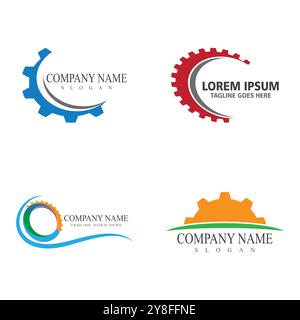 Gear Logo Template vector icon illustration design Stock Vector