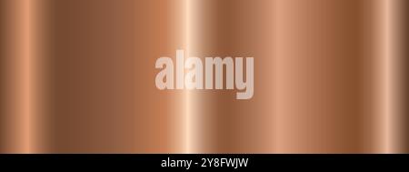 Copper metal gradient. Metallic gradient effects for the design of text and bulletin boards, infographics. Stock Vector