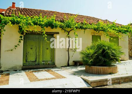 The ancient village of Monteleone Rocca Doria, the smallest center of Sassari, in north-western Sardinia, a suggestive medieval village, Italy Stock Photo