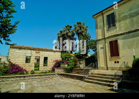 The ancient village of Monteleone Rocca Doria, the smallest center of Sassari, in north-western Sardinia, a suggestive medieval village, Italy Stock Photo