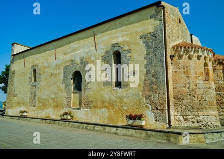 The ancient village of Monteleone Rocca Doria, the smallest center of Sassari, in north-western Sardinia, a suggestive medieval village, Italy Stock Photo