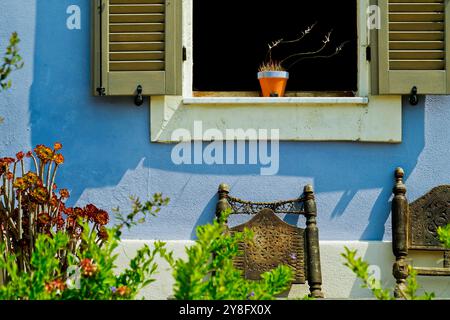 The ancient village of Monteleone Rocca Doria, the smallest center of Sassari, in north-western Sardinia, a suggestive medieval village, Italy Stock Photo