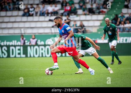 Ferrol, Spain. 05 October, 2024. Liga Hypermotion, Jornada 8. Racing Club Ferrol vs Elche. Estadio A Malata Credit: Ismael Miján/Alamy Live News Stock Photo