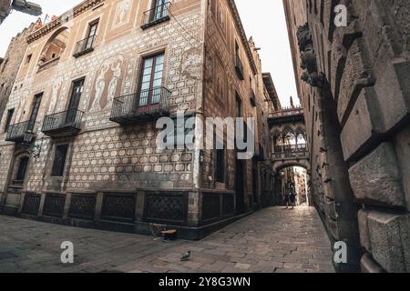 Barcelona Citutat Vella Stock Photo