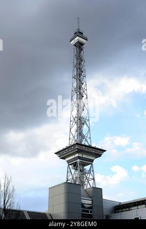 Berlin, Radio tower Funkturm, waves, signal radio tower architecture Berliner Funkturm, radio, signal, tower, architecture, Westberlin, Stock Photo