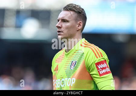 Bernd Leno of Fulham during the Manchester United FC v Fulham FC ...