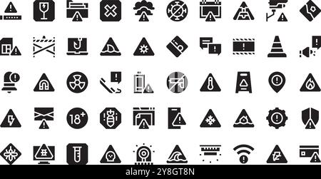 Alerts and warning icons High-Quality Vector Icons Collection with Editable Stroke. Ideal for Professional and Creative Projects. Stock Vector