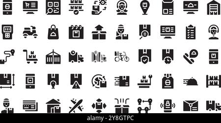 Delivery icons High-Quality Vector Icons Collection with Editable Stroke. Ideal for Professional and Creative Projects. Stock Vector