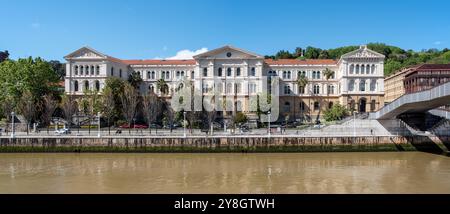 Main building of the University of Deusto in Bilbao, autonomous region of basque, Spain Stock Photo