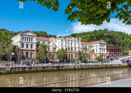 Main building of the University of Deusto in Bilbao, autonomous region of basque, Spain Stock Photo