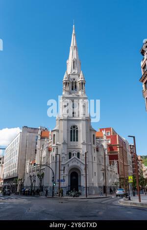 San Jose de la Montana or St. Joseph of the Mountain church in downtown Bilbao, autonomous region of the basque country in Spain Stock Photo