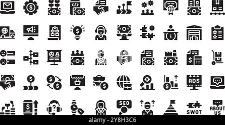 Business services icons High-Quality Vector Icons Collection with Editable Stroke. Ideal for Professional and Creative Projects. Stock Vector