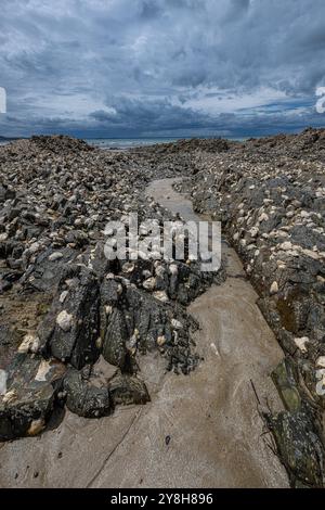 Plage de Caroual in Brittany, France Stock Photo - Alamy