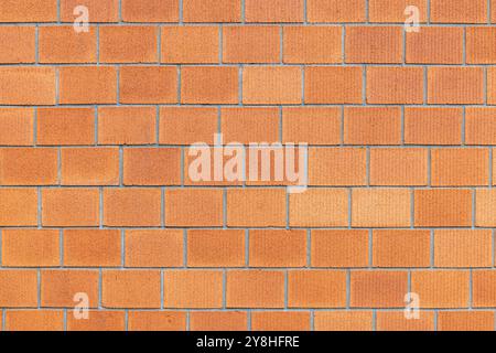Seamless pattern of a brown brick wall Stock Photo