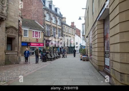 Hexham, Northumberland, England, September 22nd 2024, people in the streets of the town Stock Photo