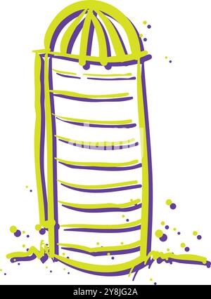 Granary Icon set. silo vector symbol. black filled and outlined Silo icon. flour, grain, or seeds bin line icon Stock Vector