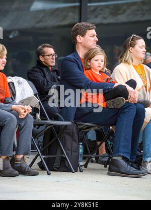 B.C. Premier David Eby and daughter Gwen participate in National Day of Truth and Reconciliation Day at the University of British Columbia. Stock Photo