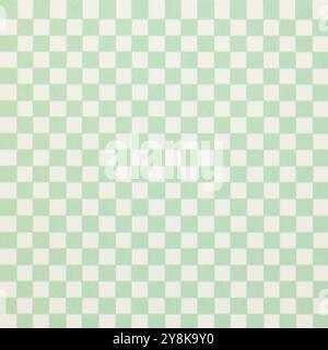Green checkered pattern paper texture.Traditional paper texture background. Stock Photo