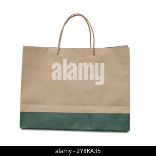Paper bag isolated on transparent background Stock Photo
