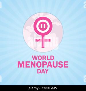 World Menopause Day. Holiday concept. Template for background, banner, card, poster with text inscription. Vector illustration Stock Vector