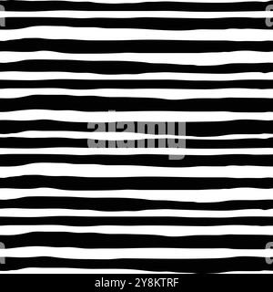 black-hand-drawn-seamless-patterns Stock Vector