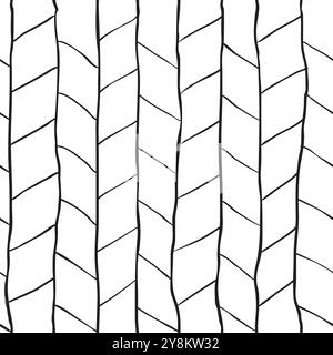 black-hand-drawn-seamless-patterns Stock Vector