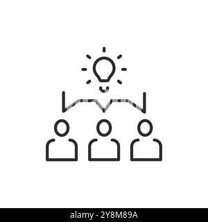 Brainstorming Icon Stock Vector