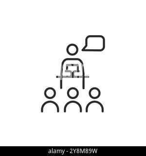 Lecture Icon Stock Vector