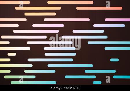 Abstract Led wall background. Code on screen. Abstract geometric pattern with colored elements. Unique Design Abstract Digital Pixel. Glowing Abstract Stock Photo