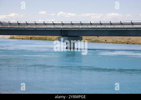 Lake Benmore Salmon Farm South Island New Zealand Stock Photo