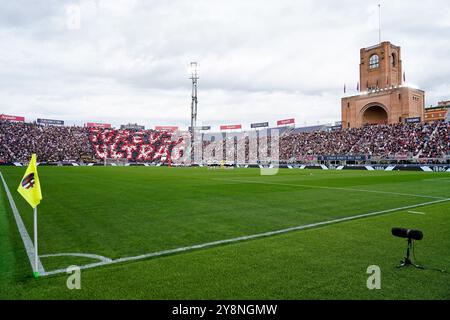 Bologna, Italy. 06th Oct, 2024. Supporters of Bologna during the Serie A Enilive match between Bologna FC and Parma Calcio 1903 at Stadio Renato Dall'Ara on October 06, 2024 in Bologna, Italy. Credit: Giuseppe Maffia/Alamy Live News Stock Photo