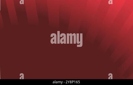 A bold and striking abstract background featuring a crimson red gradient with diagonal lines radiating outwards. Perfect for websites, presentations, Stock Vector